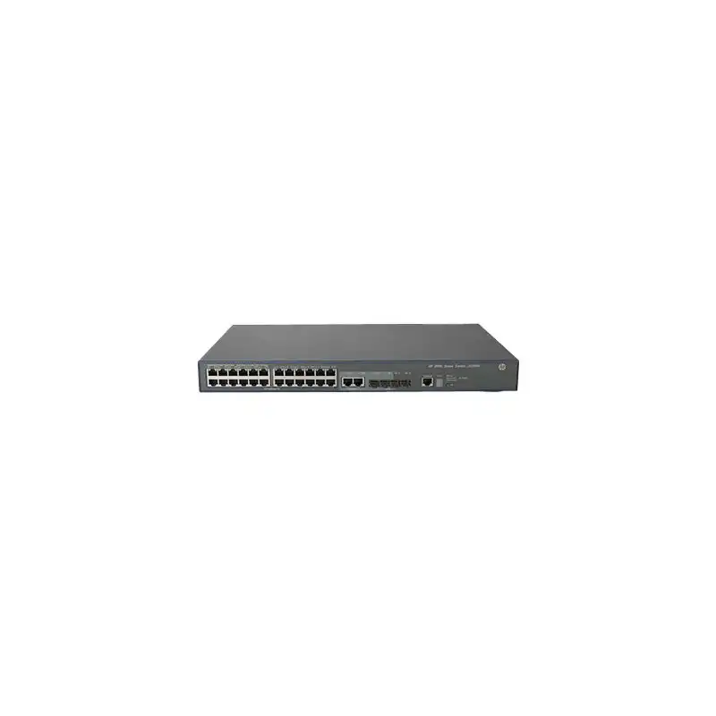 HPE 3600-24 v2 SI Switch - Commutateur - C4 - Géré - 24 x 10 - 100 + 4 x Gigabit SFP + 2 x 10 - 100 - 1000 p... (JG304B)_1